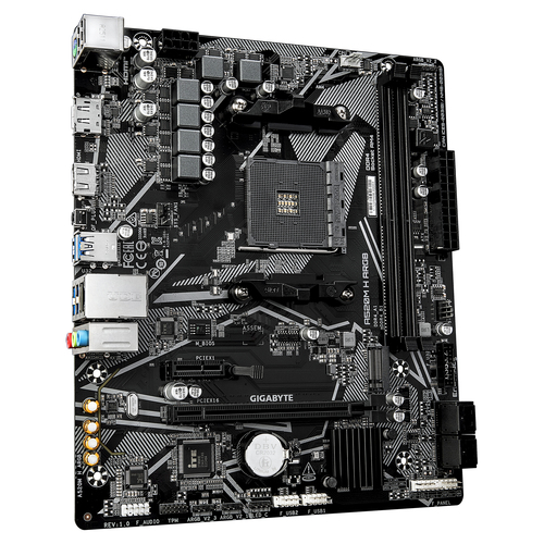 Miniatura 3 de Tarjeta madre GIGABYTE A520M H ARGB Socket AM4, 2 DDR4-SDRAM, Micro ATX, Wifi No