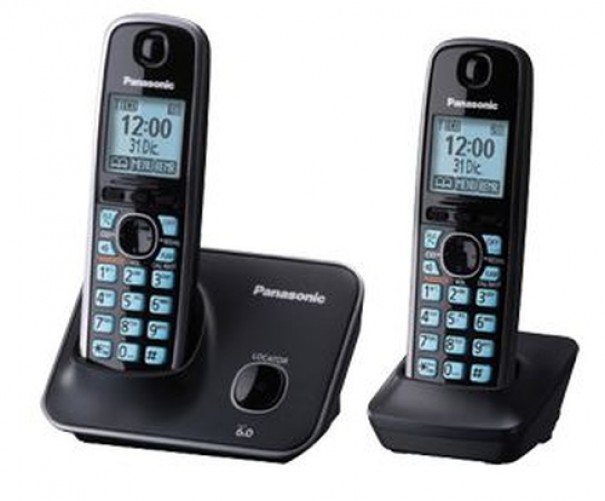 Teléfono Panasonic KX-TG4112ME Altavoz, Identificador de llamadas, Negro