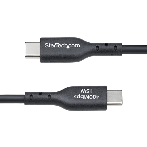 Miniatura 2 de Cable USB StarTech.com USB2AC2MNC USB A a USB C, Negro