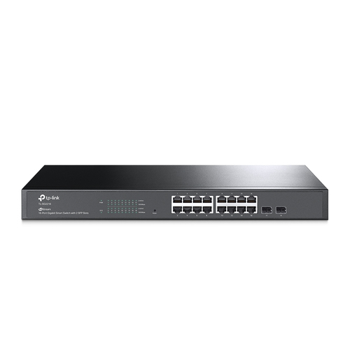 Switch TP-Link JetStream TL-SG2218 Gestionado, L2/L2+, RJ-45 16, Gigabit Ethernet (10/100/1000), 1U, Negro