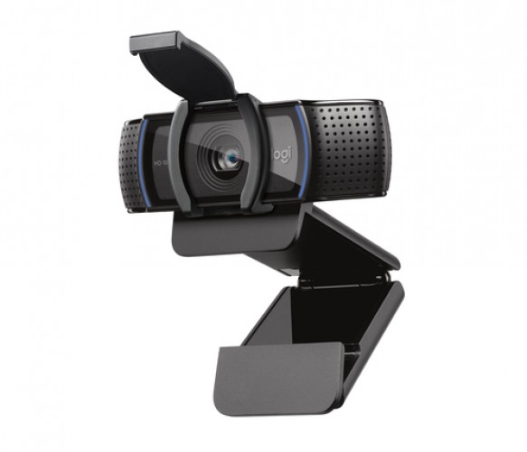 Cámara web Logitech 960-001257 1920 x 1080 Pixeles, 30 fps, 720p, 1080p, Micrófono, USB, Negro