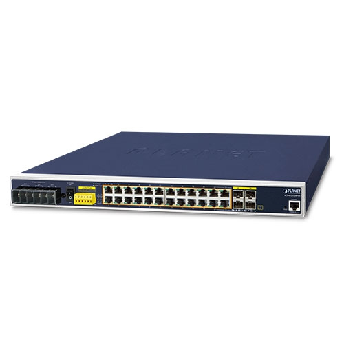 Switch PLANET IGS-6325-24P4S Gestionado, L3, RJ-45 24, Gigabit Ethernet (10/100/1000), 24 POE, 1U, Azul