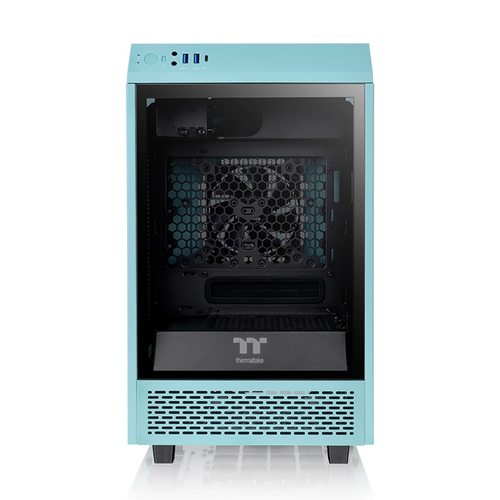 Miniatura 5 de Gabinete Thermaltake The Tower 100 Mini Tower, PSU No, Vent. 1x 120 mm, Turquesa