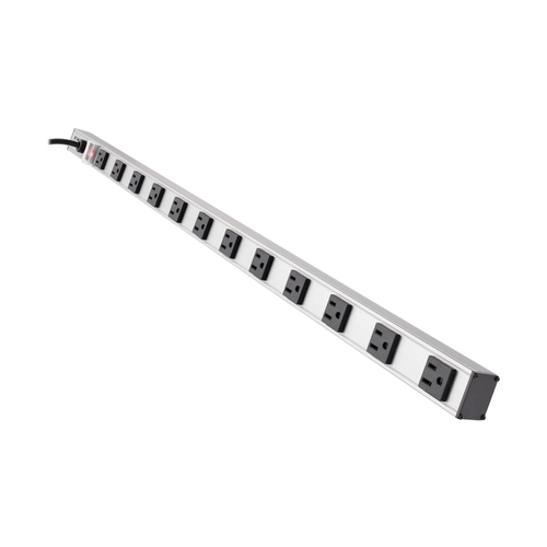 Barra de contactos Tripp Lite 120 V, 1800 W, 4.572 m, 12 salidas AC, NEMA 5–15R, Aluminio