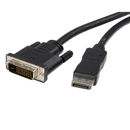 Adaptador vídeo StarTech.com DisplayPort a DVI-D, 3 m, Negro