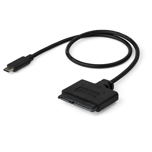 Docking Station StarTech.com Cable Adaptador USB 3.1 Gen 2 de 10Gbps a SATA para unidades de disco de 2.5 Pulgadas - USB-C, Negro, 10 Gbit/s, CE, FCC, REACH, 0 - 70 °C, -10 - 55 °C, 43 mm