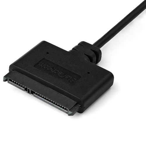 Miniatura 4 de Docking Station StarTech.com Cable Adaptador USB 3.1 Gen 2 de 10Gbps a SATA para unidades de disco de 2.5 Pulgadas - USB-C, Negro, 10 Gbit/s, CE, FCC, REACH, 0 - 70 °C, -10 - 55 °C, 43 mm