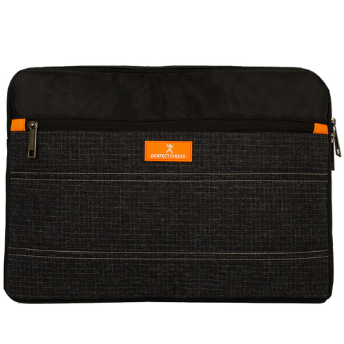 MOCHILA Perfect Choice PC-084327 Bolsa delantera, Hasta 15.6", Poliéster, Negro, Gris