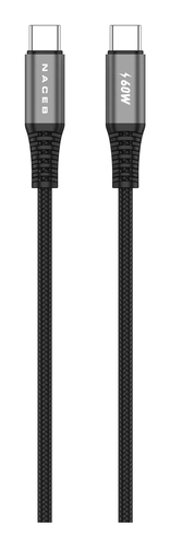 Miniatura 4 de Cable USB Naceb Technology NA-0141 USB C a USB C, Negro