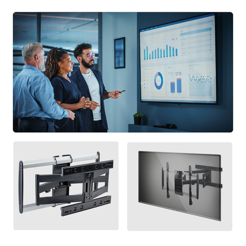 Miniatura 5 de Soporte StarTech.com Hasta 65", VESA max. 600 x 400 mm, 45 kg, Negro, Plata