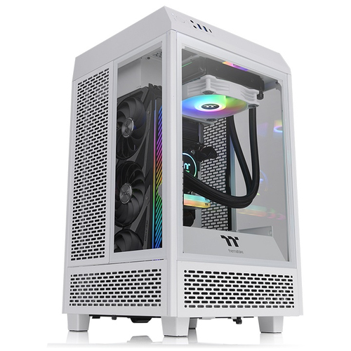 Gabinete Thermaltake The Tower 100 Snow Mini Tower, PSU No, Vent. 1x 120 mm, Blanco