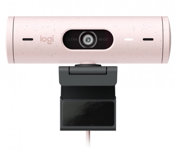 Cámara web Logitech Brio 500 4 MP, 1920 x 1080 Pixeles, 60 fps, Micrófono, USB, Rosa