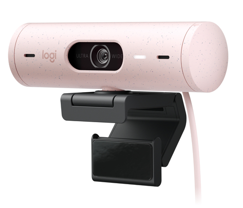 Miniatura 5 de Cámara web Logitech Brio 500 4 MP, 1920 x 1080 Pixeles, 60 fps, Micrófono, USB, Rosa