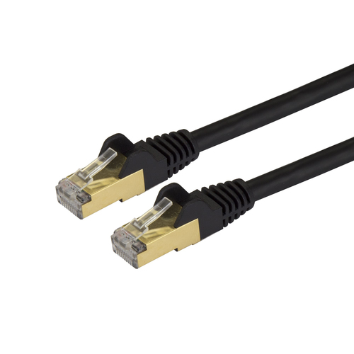 Patchcord StarTech.com Cat6a, 9.1 m, Negro