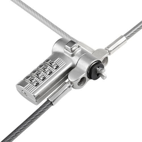 Miniatura 4 de Cable antirrobo StarTech.com Kensington, Cerradura con combinación, 2 m, Acero al carbón, Negro, Plata