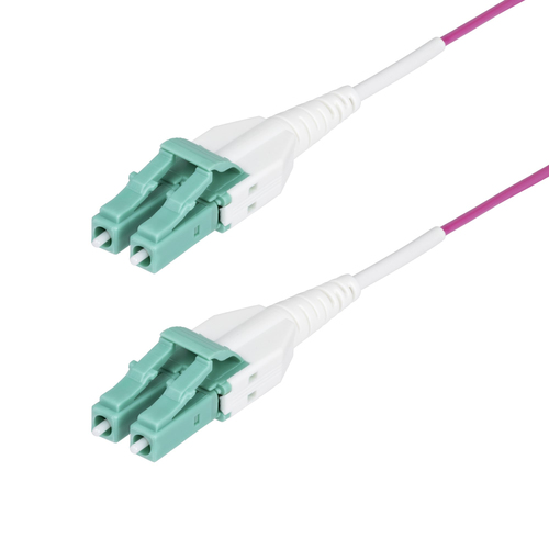 Cable StarTech.com 5 m, Fibra OM4, LC, LC, 100 Gbit/s, Violeta