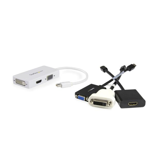 Miniatura 3 de Adaptador vídeo StarTech.com Mini DisplayPort a DVI-D + VGA (D-Sub) + HDMI, 0.15 m, Blanco