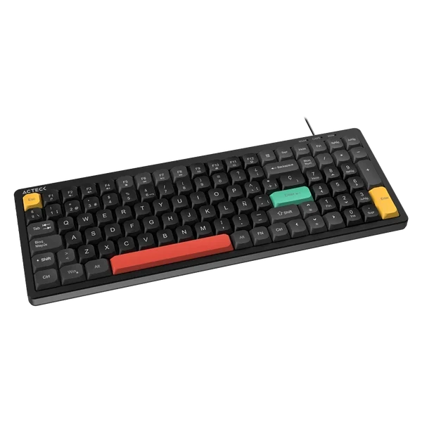 Miniatura 5 de Teclado Gamer Acteck Techno Core TA780 Elite, Alambrico, Retroiluminado RGB, USB. Negro
