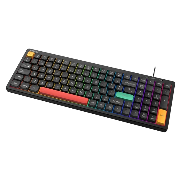 Miniatura 4 de Teclado Gamer Acteck Techno Core TA780 Elite, Alambrico, Retroiluminado RGB, USB. Negro