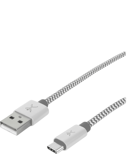 Miniatura 2 de Cable USB Perfect Choice PC-101673 USB C a USB A, Blanco, Gris