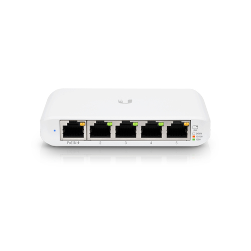 Miniatura 3 de Switch Ubiquiti UniFi USW Flex Mini Gestionado, RJ-45 5, Gigabit Ethernet (10/100/1000), Blanco
