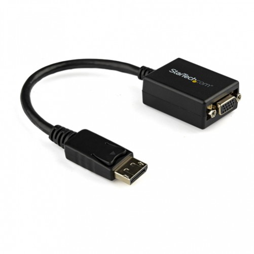 Adaptador vídeo StarTech.com DisplayPort a VGA (D-Sub), 0.225 m, Negro