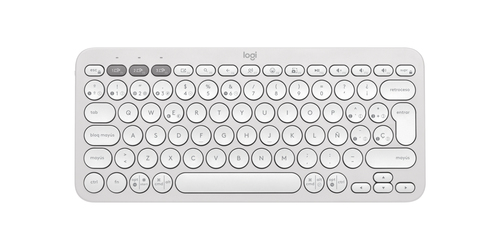 Miniatura 4 de Teclado Logitech Pebble Keys 2 K380s Español, Inalámbrico, Bluetooth, Interruptor de llave de tijera, Blanco