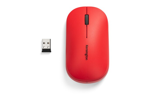 Miniatura 5 de Mouse Kensington Mouse con conexión inalámbrica dual SureTrack™ (rojo) 3 Botones, 2400 DPI, RF inalámbrico + bluetooth, 10 m, Rojo