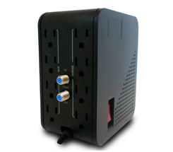Miniatura 3 de Regulador CDP R2CU-AVR1008 1 kVA / 400 W, Entrada 92 - 144 V, 8 salidas AC, Negro, Blanco