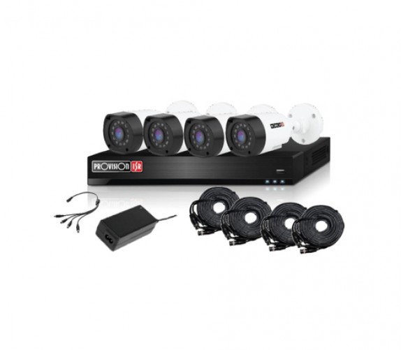 Kit videovigilancia Provision-ISR PAK4LIGHTCC2MP-28 cámara 1928 x 1088, IP66