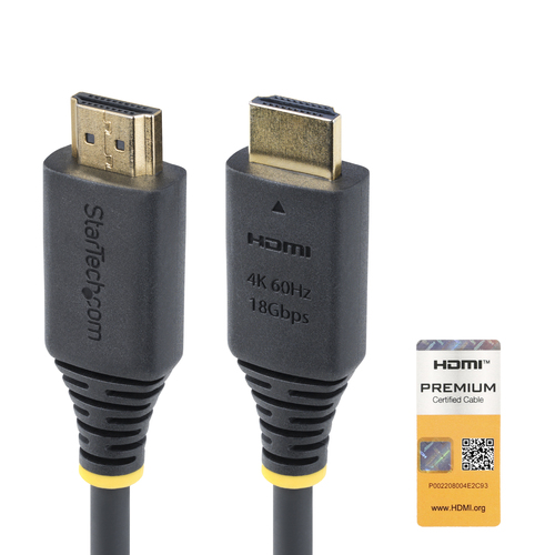 Cable Hdmi StarTech.com HDMI2-CABLE-4K60-2M V. 2.0, Canal Ethernet, 2 m, 18 Gbit/s, Negro
