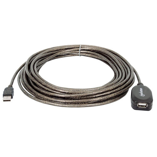 Miniatura 4 de EXTENSOR Manhattan 10 m, USB A a USB A, Macho/Hembra, 480 Mbit/s, Negro