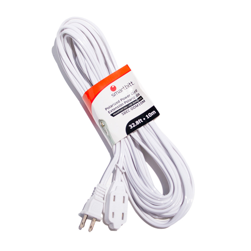 Miniatura 4 de Cables de poder Smartbitt SBEC-DOM10M Macho, Hembra 125 V, 10 m, Blanco