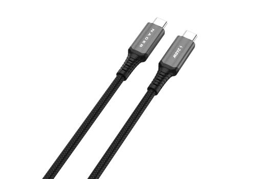 Miniatura 3 de Cable USB Naceb Technology NA-0142 USB C a USB C, Negro