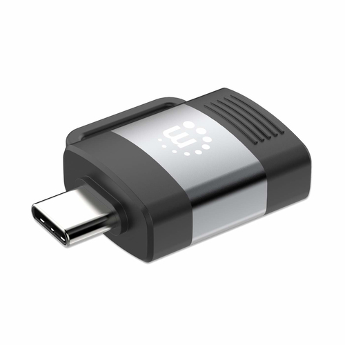 Miniatura 5 de Adaptador Manhattan 356312 USB-A a USB-C, Negro, Gris