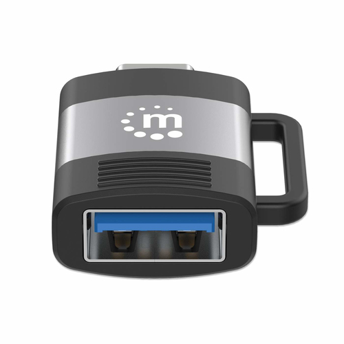 Miniatura 4 de Adaptador Manhattan 356312 USB-A a USB-C, Negro, Gris