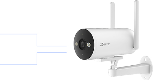 Miniatura 3 de Cámara IP EZVIZ H5 4G 4 MP, Bala (forma), MicroSD, Exterior, IP67, Blanco