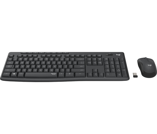 Miniatura 5 de Teclado Inalámbrico Logitech MK295 Silent Español, Tamaño completo (100%), 10 m, Teclado numérico, Grafito