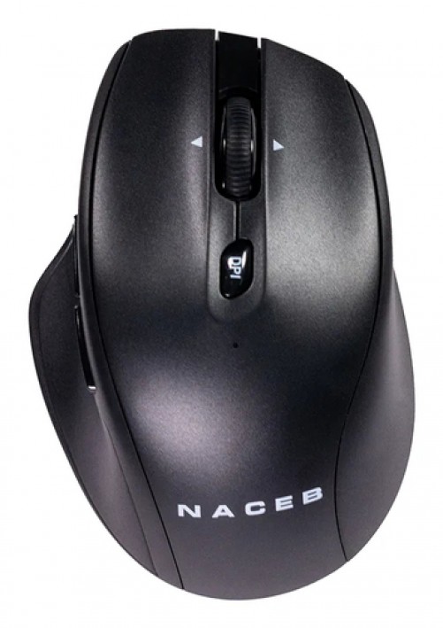 Mouse Naceb Technology Na-0139 5 Botones, 1600 DPI, RF inalámbrico, Negro