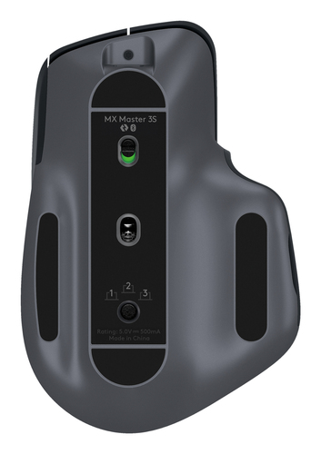 Miniatura 5 de Mouse Logitech MX Master 3S Óptico, 7 Botones, 8000 DPI, Bluetooth, 10 m, Grafito