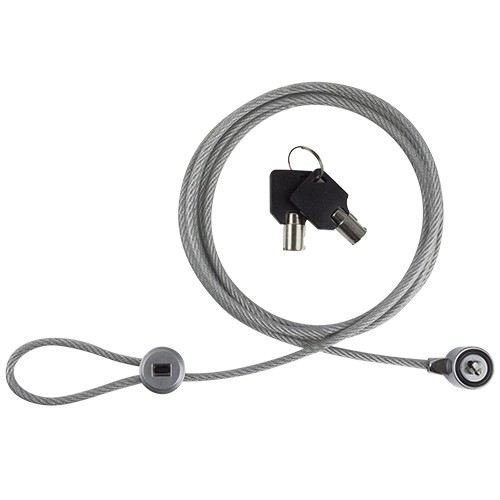Cable antirrobo Perfect Choice PC-160076 Candado, 2 m, Acero, Acero inoxidable