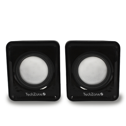 Bocinas TechZone TZ20SPK-BLK 3.5 mm, Alámbrico, Negro