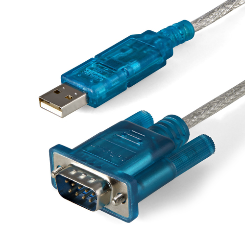 Adaptador StarTech.com DB-9 a USB 2.0 A, Azul, Transparente