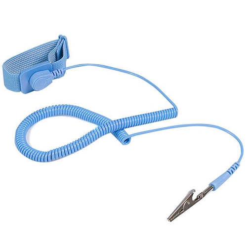 Pulsera antiestática StarTech.com Pulsera Antiestatica con Cable a Tierra - Brazalete Antiestatico con Protección ESD, Azul, 180 cm