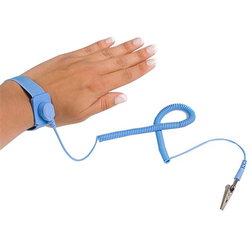 Miniatura 2 de Pulsera antiestática StarTech.com Pulsera Antiestatica con Cable a Tierra - Brazalete Antiestatico con Protección ESD, Azul, 180 cm