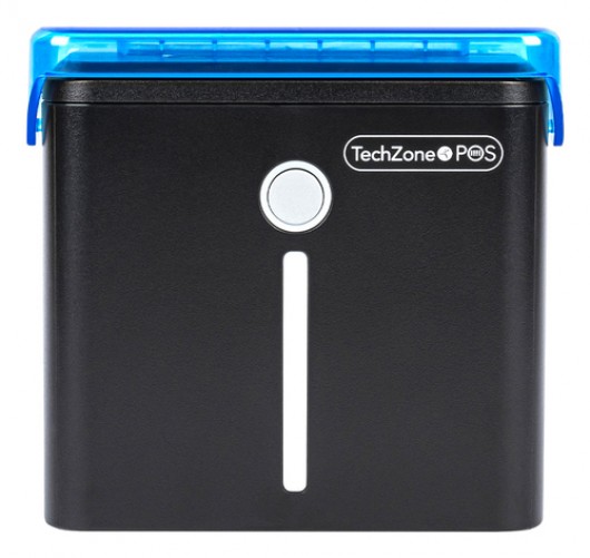 Impresora de recibo TechZone TZPOIMW Térmica directa, Impresora de TPV, Inalámbrico y alámbrico, USB, RJ-11, 80 mm, Negro, Azul