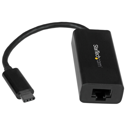Tarjetas de red StarTech.com ??Adaptador USB-C a Ethernet Gigabit - Negro USB, RJ-45 1, 5000 Mbit/s, Alámbrico, Negro
