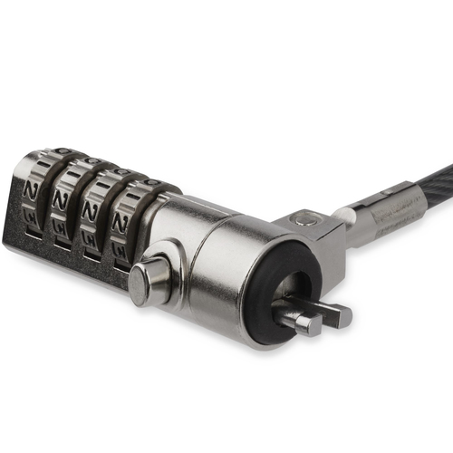 Miniatura 4 de Cable antirrobo StarTech.com Cerradura con combinación, 2 m, Zinc de acero, Negro, Plata