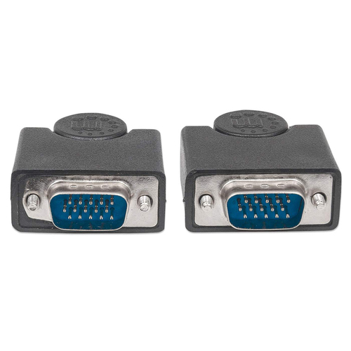 Miniatura 4 de Cable VGA Manhattan Cable para monitor SVGA 4.5 m, Macho, Macho, Negro