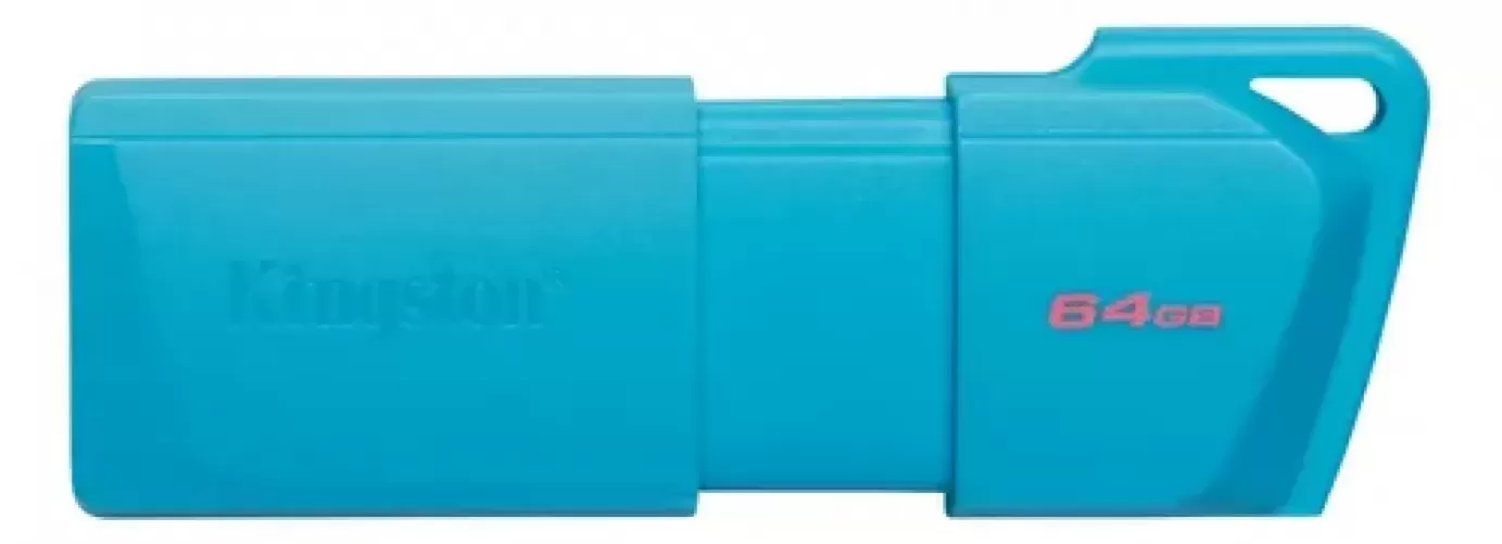 USB MEMORIA KINGSTON 64GB DTXM EXODIA AQUA BLUE TURQUESA
